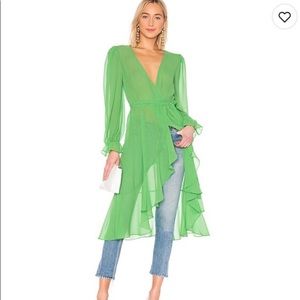 LPA sheer ruffle duster